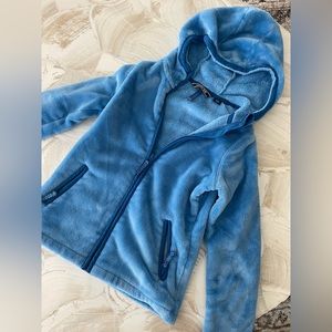 Lands’ End kids blue fleece full zip size 7/8